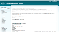 Desktop Screenshot of farehameastscouts.org.uk