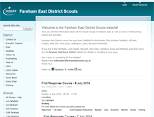 Tablet Screenshot of farehameastscouts.org.uk